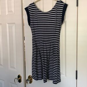 FRENCH CONNECTION Nautical navy stripe jersey dress